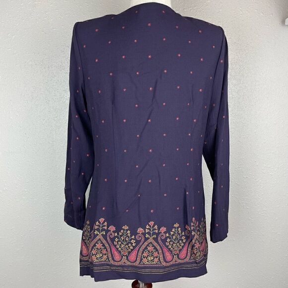 Willow Ridge Button Down Top Size 6 Petite EUC - Picture 5 of 7